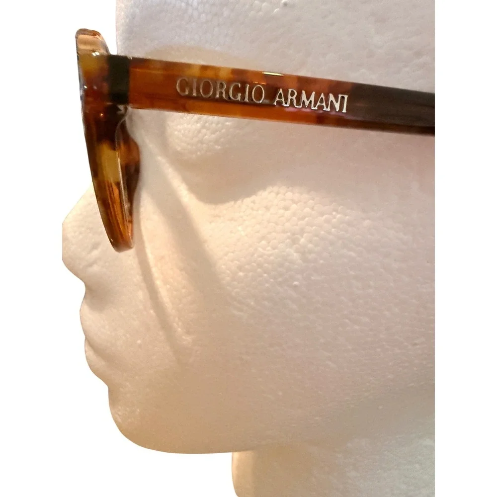 Giorgio Armani Round Tortoise Eyeglass FRAMES 47-19-140 Italy Designer Panto - Picture 12 of 12